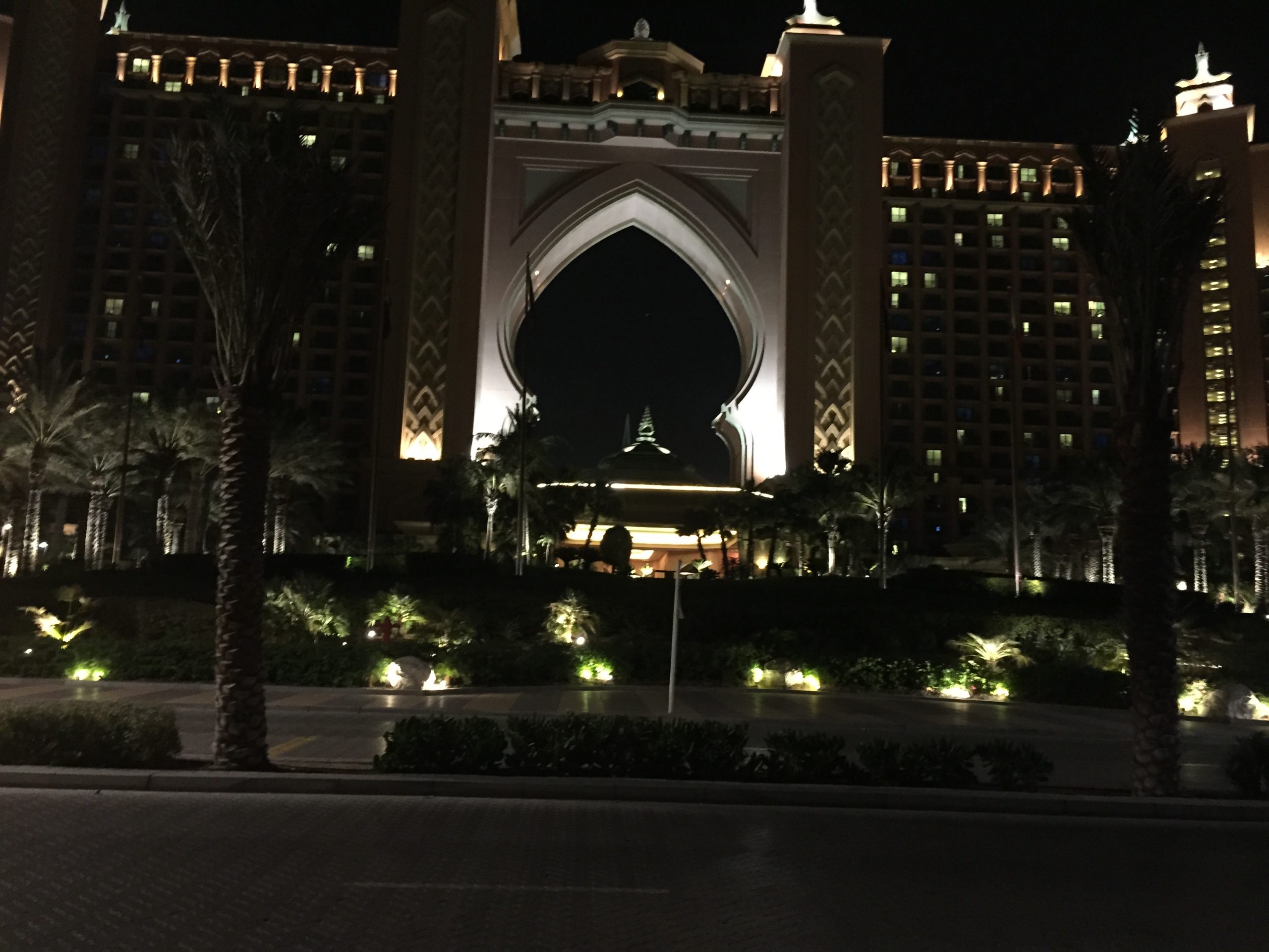 Atlantis The Palm at night