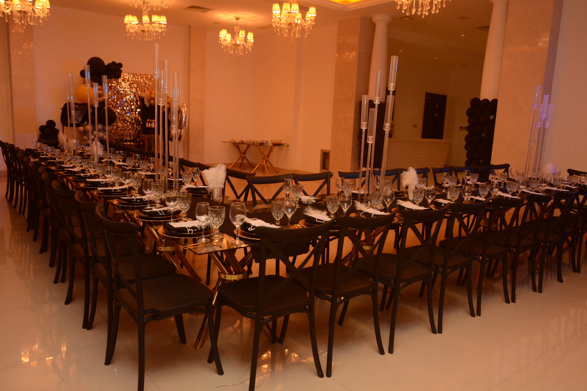 Styled event ballroom